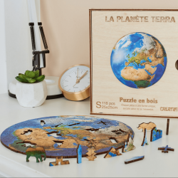 mighty-games-Puzzle en Bois "Creatif Puzzle" - Taille Petite